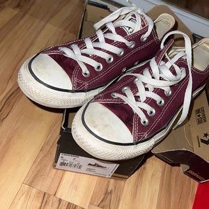 Burgundy Converse
